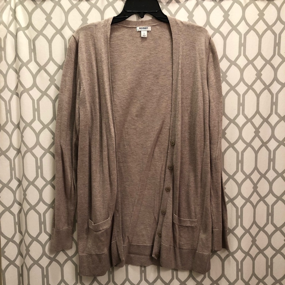 Long Tan Old Navy Cardigan